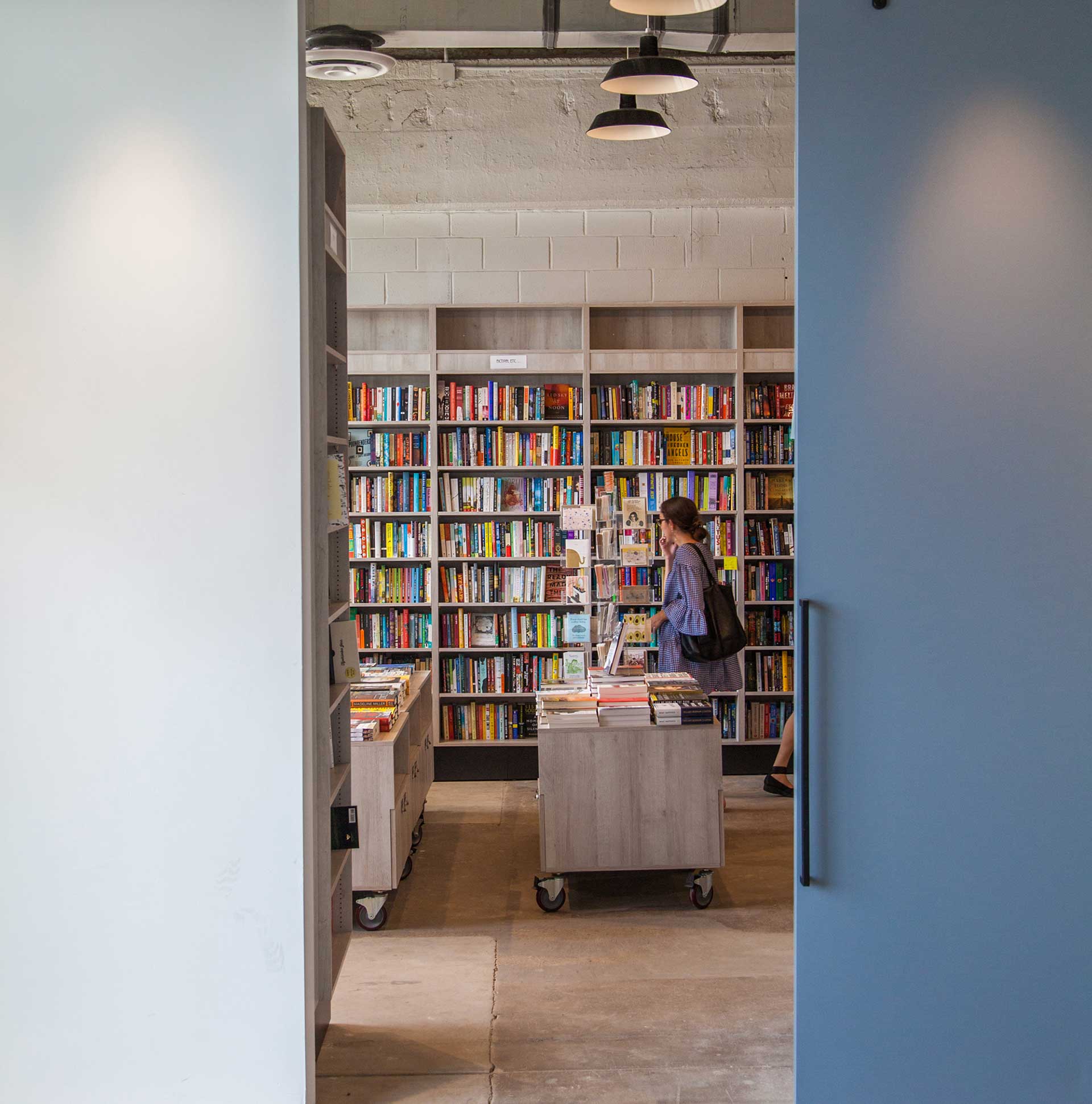 woman in politics and prose bookstore