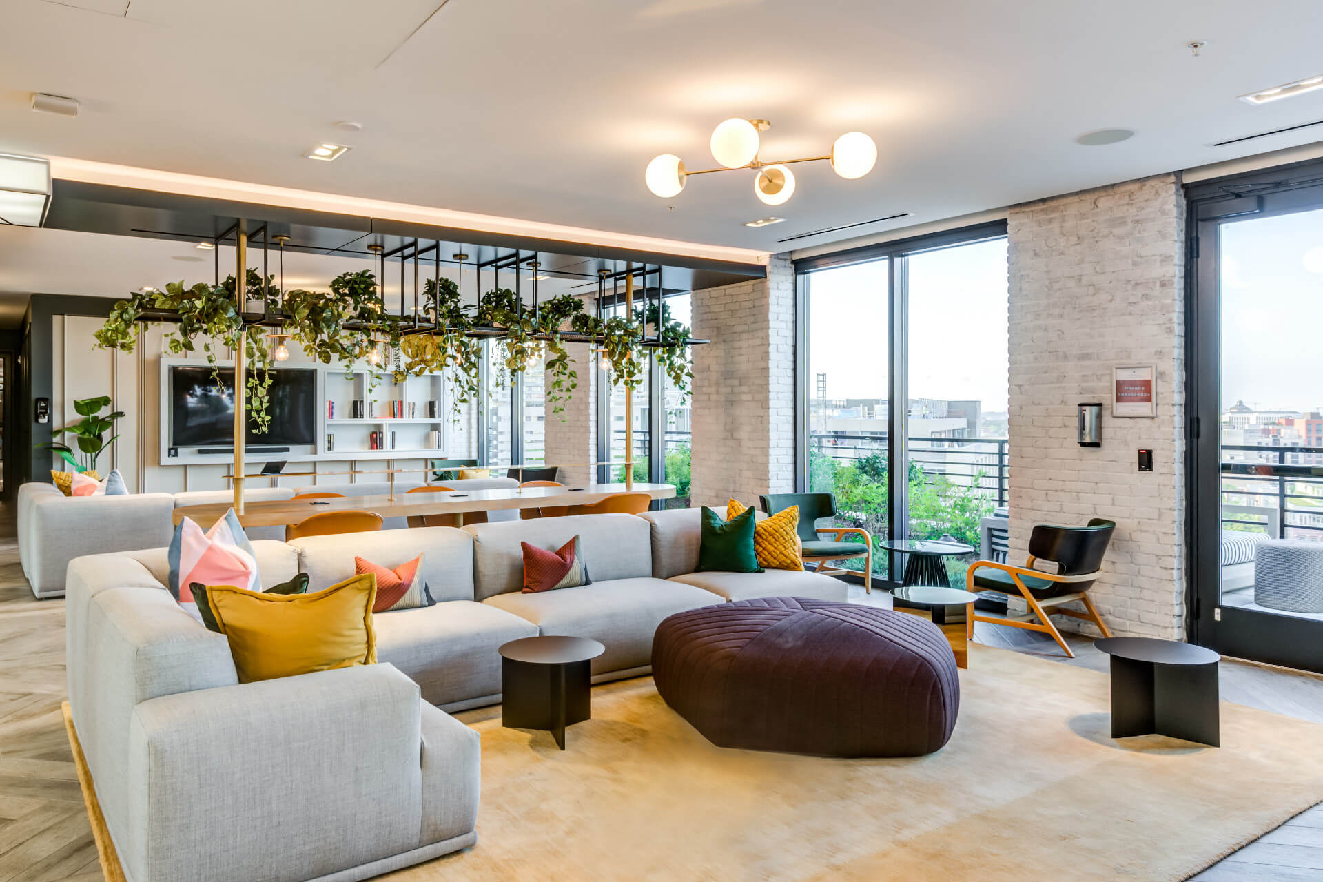 large penthouse lounge area