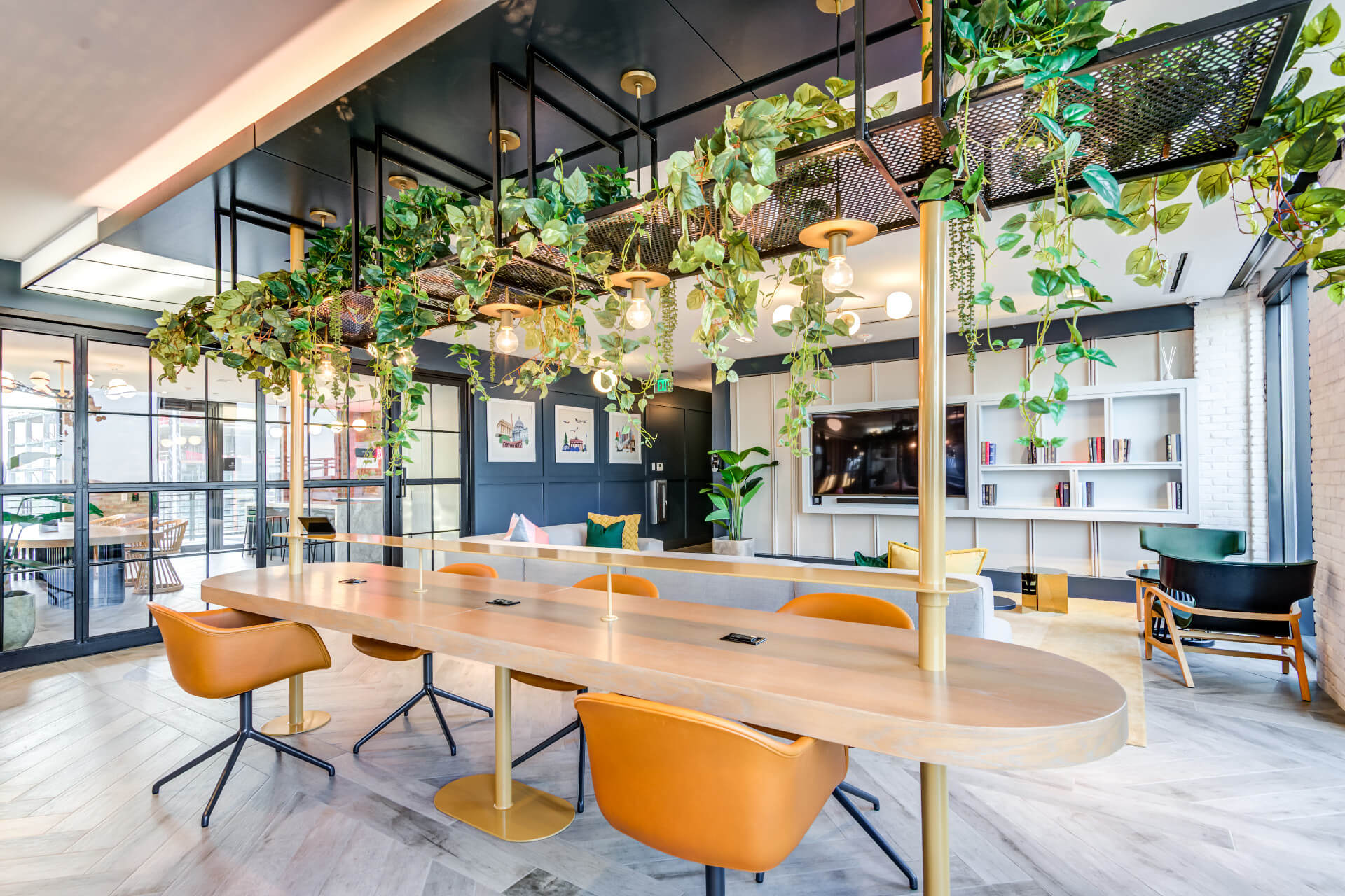 bar in front of penthouse lounge