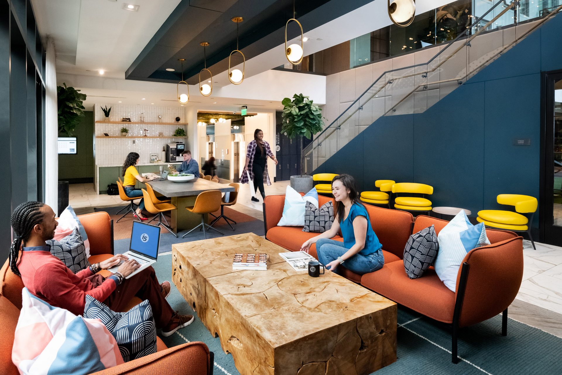 lobby coworking conference table