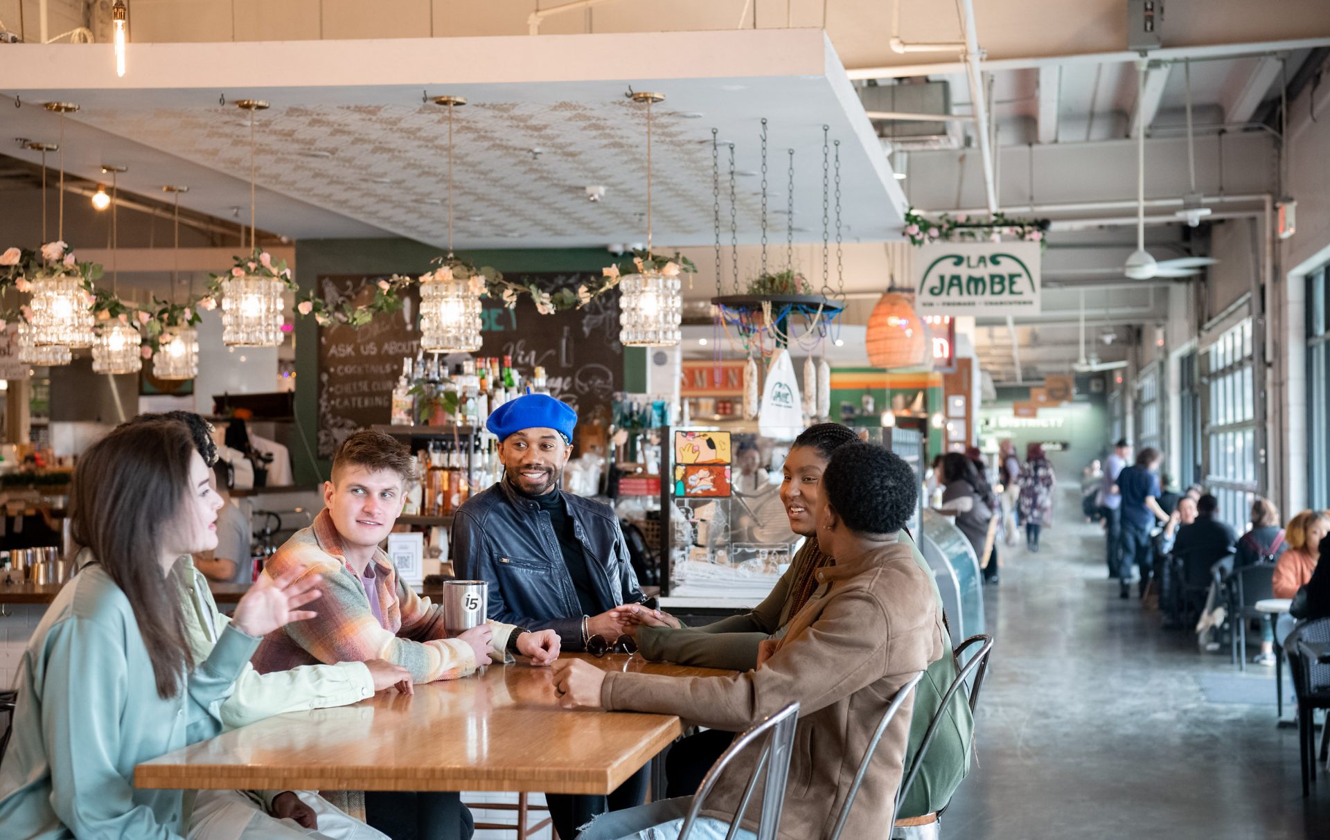union market rooftop sign